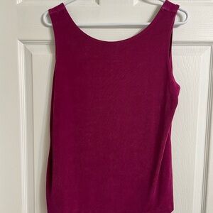 Chico's travelers Deep Fuchsia Scoop Neck Tank